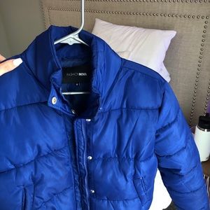Royal blue puffer jacket